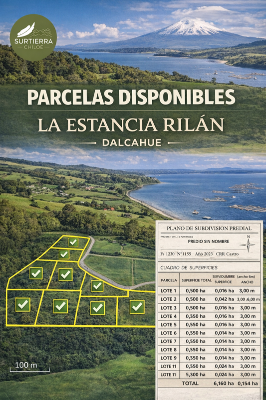 🌿 PROYECTO PARCELAS DALCAHUE, RILÁN  – VIVE LA TRANQUILIDAD DE CHILOÉ 🌿